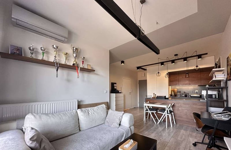 Miete einer gemütlichen 2-Zimmer-Wohnung, 44 m², Grabiszyn, Breslau, Polen